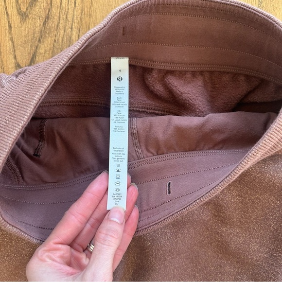 Lululemon Scuba High-Rise Jogger Sparkle Smoky Topaz Brown Size 4 Comfy Lounge - Picture 9 of 13